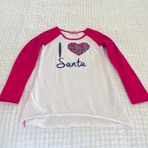 Havengirl “I ❤️ Santa” long sleeve shirt